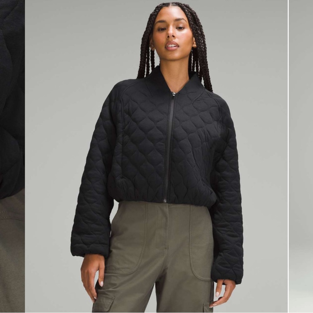 Lululemon Quilted Bomber Jacket Size 10